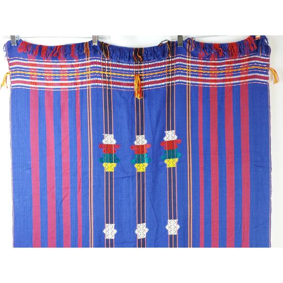 African Tribal Colorful Multi Colored Shawl or Wrap 34x72 - Picture 2 of 10